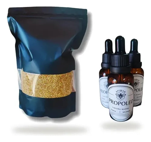 Pack polen 1 kg + 3 propóleo
