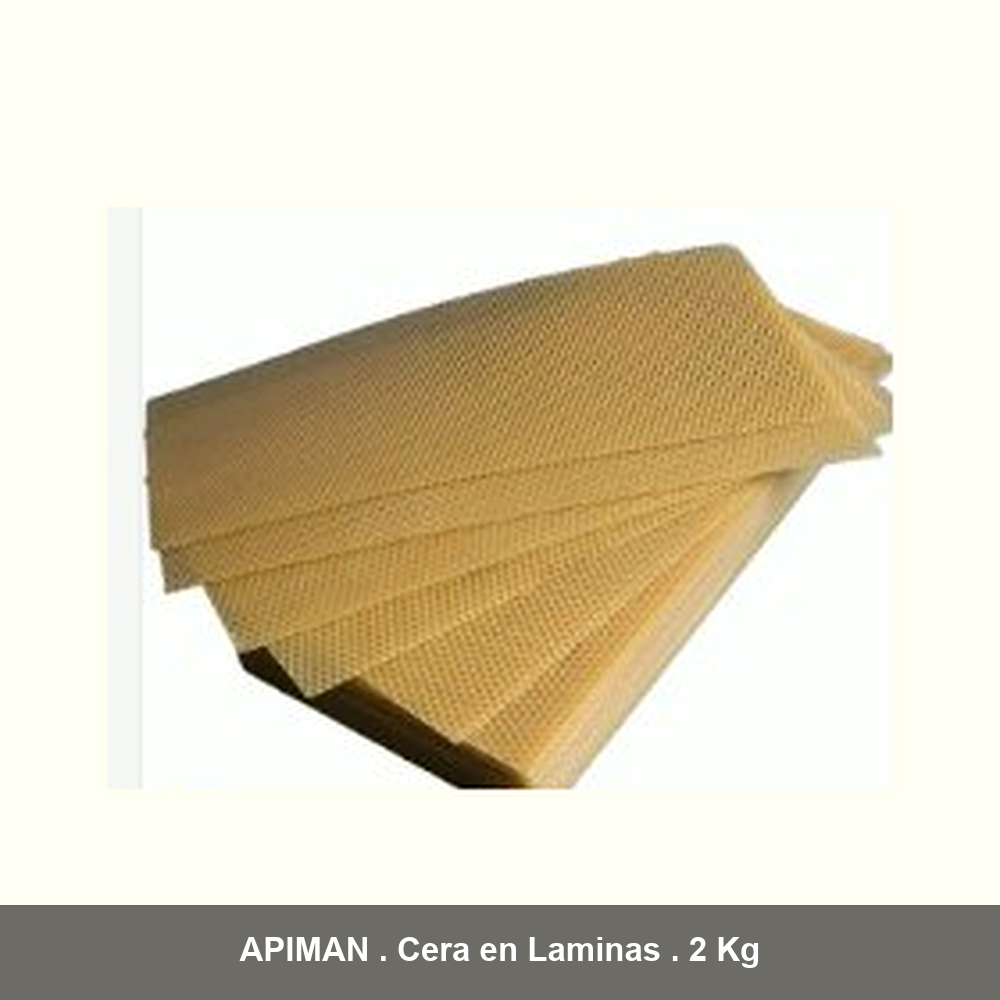 Cera en Laminas Estampada 2 Kg - Apiman