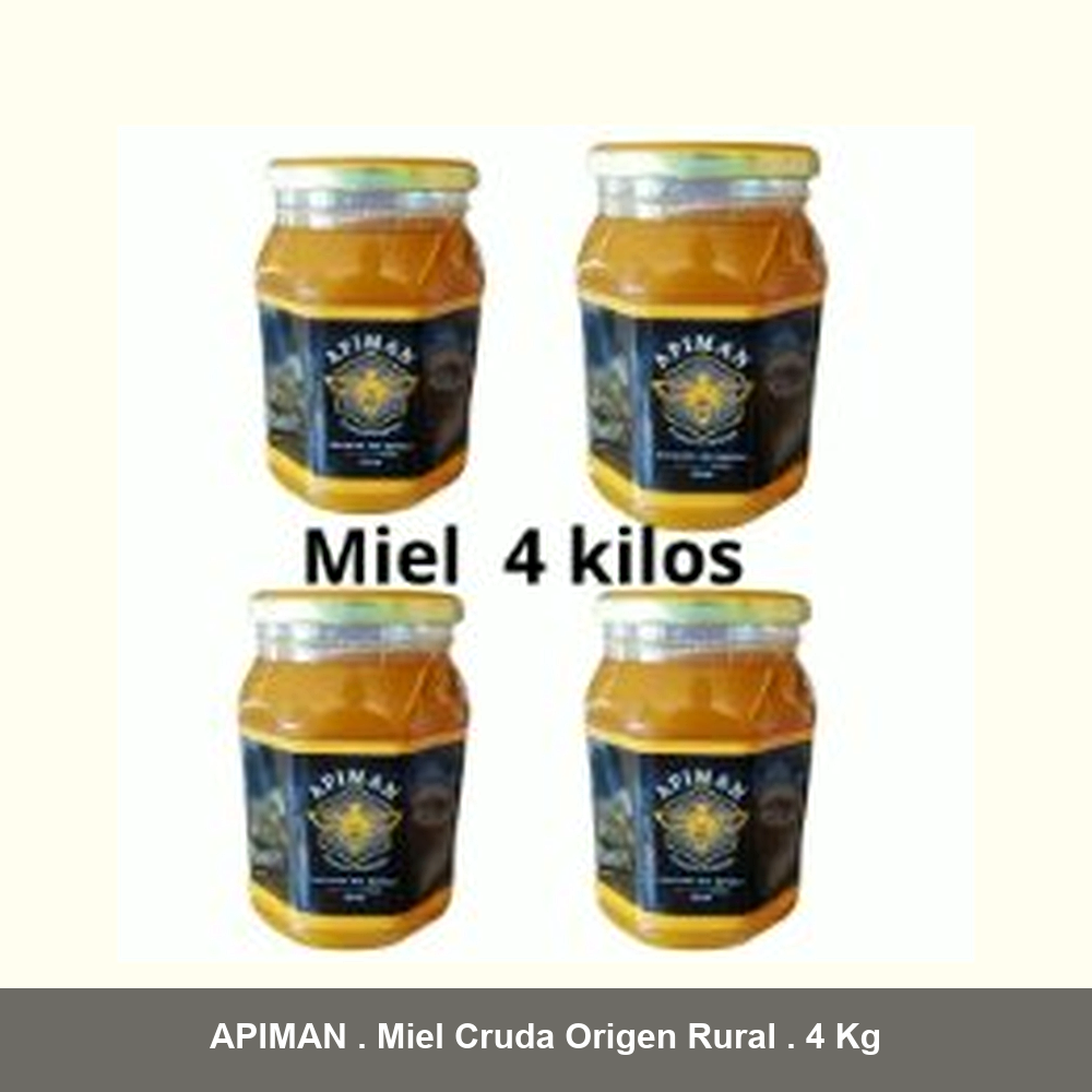 Miel Cruda Origen Rural 4 Kg - Apiman