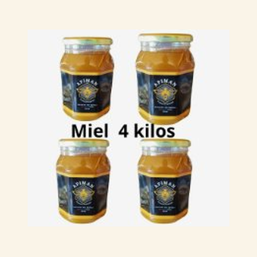 Miel Natural Cruda 4 Kg - Apiman