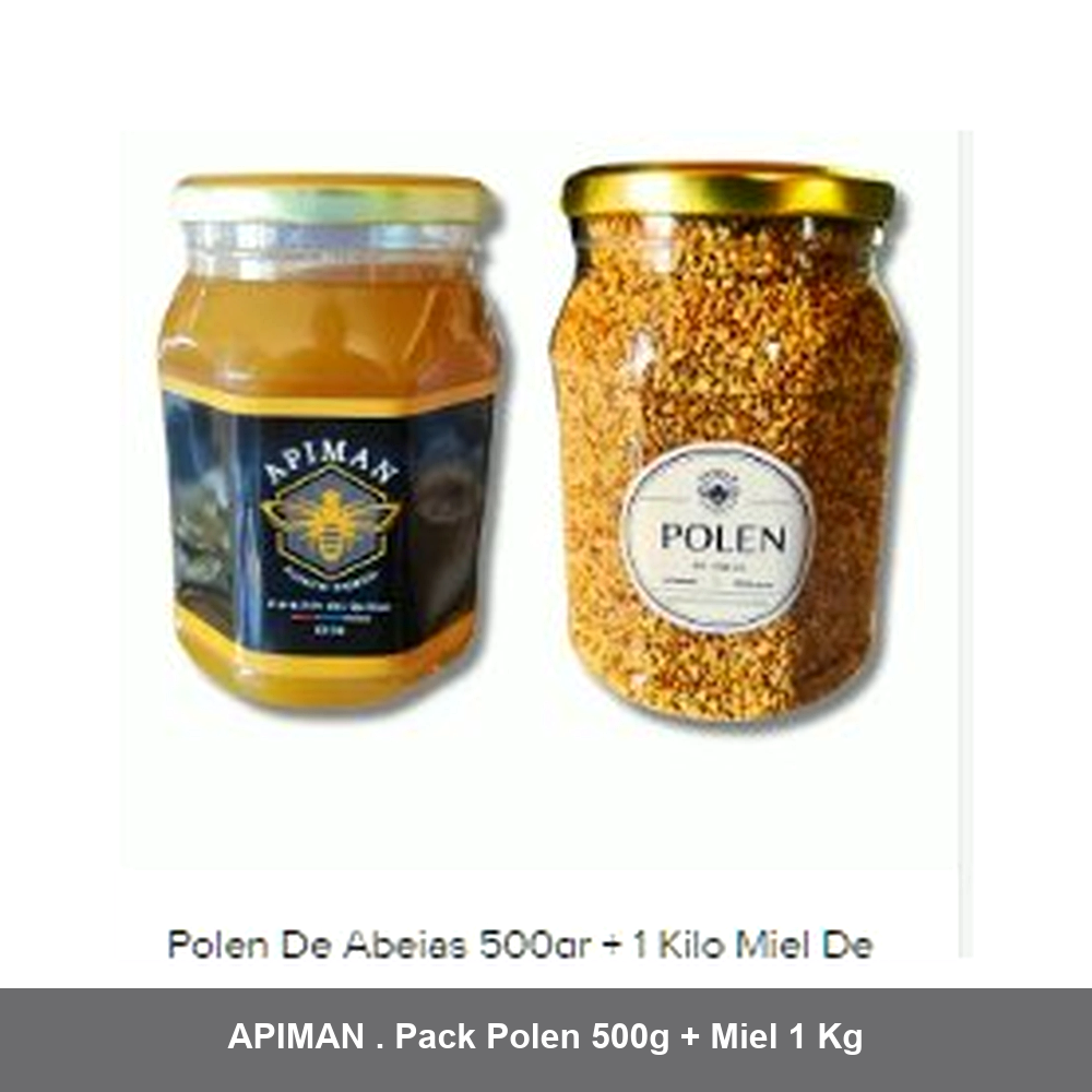 Pack Polen 500g + Miel 1 Kg - Apiman